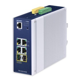 PLANET TSN-5225-4T2S switch di rete Gestito L2+ Gigabit Ethernet (10/100/1000) Alluminio, Blu