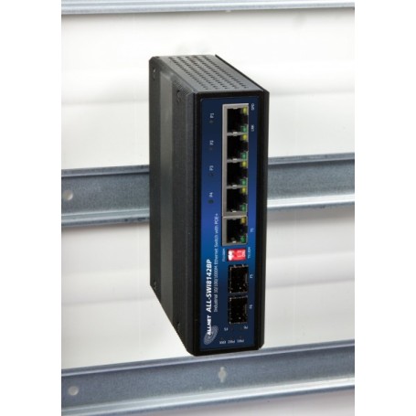 ALLNET 134037 Non gestito Gigabit Ethernet (10/100/1000) Supporto Power over Ethernet (PoE) Nero (ALL-SWI8142BP)