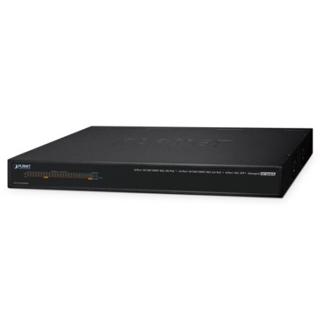 PLANET AVS-4210-24HP4X switch di rete Gestito L2/L4 10G Ethernet (100/1000/10000) Supporto Power over Ethernet (PoE) 1U Nero