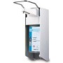 HYGOSTAR Wandspender, weiß, für 1.000 ml Flaschen Eurospender für Desinfektionsflaschen, aus Aluminium und - 1 Stück (88843)