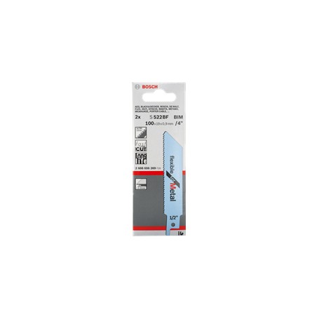 Bosch S 522 EF Lama per seghetto alternativo Bimetallo 5 pz (2608656012)