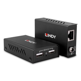 Lindy 43408 moltiplicatore AV Trasmettitore e ricevitore AV Nero