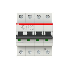 ABB S203-C40NA interruttore automatico Interruttore in miniatura Tipo C 3+N (2CDS253103R0404)