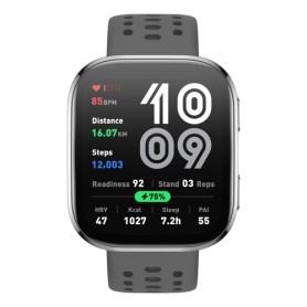 Amazfit Bip 6 Charcoal 5 cm (1.97") AMOLED Digitale 390 x 450 Pixel Touch screen Argento GPS (satellitare) (W2435EU3N)