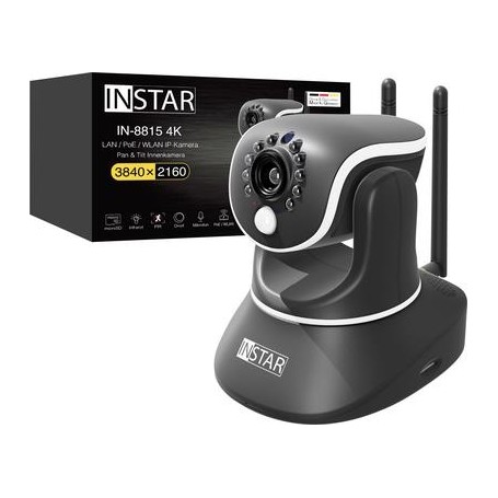 INSTAR IN-8815 4K schwarz - LAN PoE WLAN Version (18005)