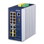 PLANET IP30 Industrial L2+/L4 8-Port Gestito L2+ Gigabit Ethernet (10/100/1000) Alluminio, Blu (IGS-5225-8P2T4S)