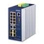 PLANET IP30 Industrial L2+/L4 8-Port Gestito L2+ Gigabit Ethernet (10/100/1000) Alluminio, Blu (IGS-5225-8P2T4S)