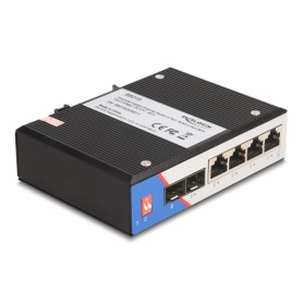 DeLOCK Switch industriale Gigabit Ethernet 4 porte RJ45 2 porte SFP per guida DIN (88015)