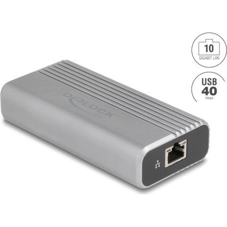 Delock USB 40 Gbps Type-C Netzwerk Adapter 10 Gigabit LAN 1 x RJ45 (64349)