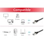 Equip 606102 cavo di rete Nero 0,5 m Cat6a S/FTP (S-STP)