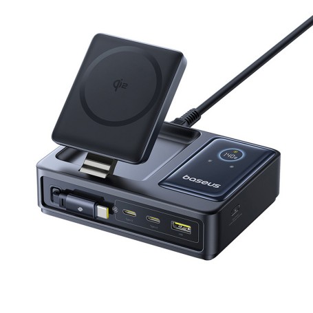 Baseus Nomos Universale Nero AC Carica wireless Ricarica rapida Interno (P10170902123-00)