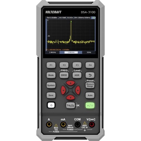 Voltcraft DSA-3100 Hand-Oszilloskop 100 MHz 2-Kanal 500 MSa/s 8 kpts 8 Bit Handgerät (VC-16968915)