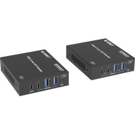 SpeaKa Professional SP-USBE-820 7+1 Port KVM-Extenderüber PC steuerbar Schwarz (SP-13472864)