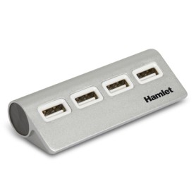 Hamlet 4 port Hub usb 2.0 a 4 porte 480 Mbps (XHUB4020AL)
