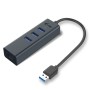 i-tec Metal U3METALG3HUB hub di interfaccia USB 3.2 Gen 1 (3.1 Gen 1) Type-A 5000 Mbit/s Grigio (U3METALG3HUB)