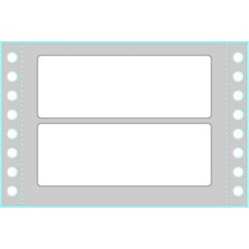 Tico TAB1-1003 etichetta autoadesiva Rettangolo Permanente Bianco 4000 pz (TAB1-1003)