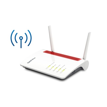 FRITZ! Box 6850 LTE router wireless Gigabit Ethernet Dual-band (2.4 GHz/5 GHz) 3G 4G Rosso, Bianco (20002926)