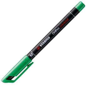 STABILO OHPen universal permanent, 10 Pack marcatore permanente Punta del pennello Verde 1 pz (842/36)