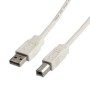ITB USB 2.0 A/B M/M 0.8m cavo USB 0,8 m USB A USB B Bianco (ROS3103)