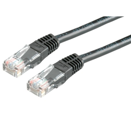Value UTP Patch Cord Cat.6, black 3 m cavo di rete Nero U/UTP (UTP) (RO21.99.1555)