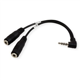 ROLINE 11.09.4441 cavo audio 0,15 m 3.5mm 2 x 3.5mm Nero (RO11.09.4441)