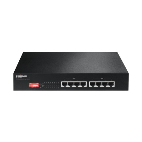 Edimax ES-1008P V2 switch di rete Fast Ethernet (10/100) Supporto Power over Ethernet (PoE) Nero (ES-1008P V2)