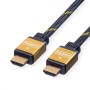 ROLINE 11.04.5503 cavo HDMI 3 m HDMI tipo A (Standard) Nero, Oro (RO11.04.5503)