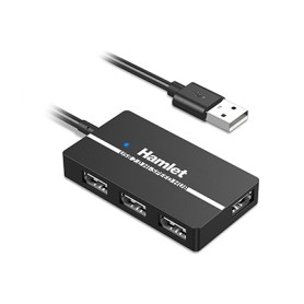 HUB USB2.0 SLIM 4PORTE AUTOALIMENT. (XHUB-04U2)
