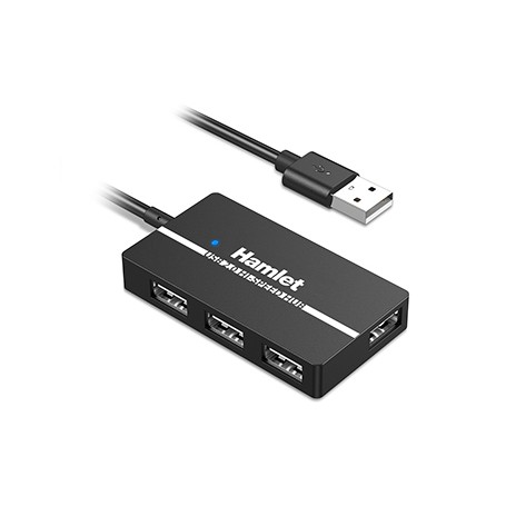 HUB USB2.0 SLIM 4PORTE AUTOALIMENT. (XHUB-04U2)