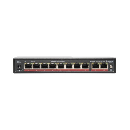 SWITCH POE+ GIGABIT VULTECH SECURITY 8 PORTE (VS-POE3082GE-120W)