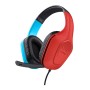 Trust GXT 416S Zirox Auricolare Cablato A Padiglione Giocare Nero, Ciano, Rosso (25423)