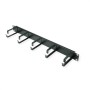 VALUE 19" 1UH CABLE MANAGEMENT, G - TYPE, 5 HOOKS, BLACK (26.99.0310)