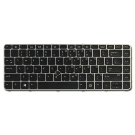 HP Backlit keyboard assembly (Belgium) Tastiera (836308-A41)