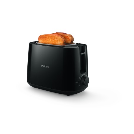 Philips Daily Collection HD2581/90 Tostapane - 2 fette, fessura ampia, nero