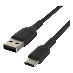 Belkin CAVO INTRECCIATO DA USB-C A USB-A 1M - NERO (CAB002BT1MBK)