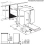 Lavastoviglie AEG FSE73407P completamente integrata, larghezza 45 cm, 9 scomparti, Aqua Control, 7 programmi di lavaggio