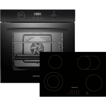 Respecta ASET7007700, set da forno (nero)