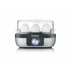 Severin EK 3163 3 uovo/uova Nero, Acciaio inox, Trasparente