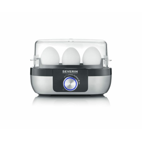 Severin EK 3163 3 uovo/uova Nero, Acciaio inox, Trasparente