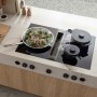 BORA Professional 3.0 Pro, PKIW3, manopola per piano cottura a induzione Wok, anello in acciaio inox