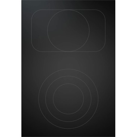 BORA PKCB3AB Pro HiLight Piano cottura 3 anelli/rostiera All Black