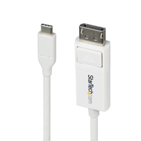 StarTech.com Cavo da USB-C a DisplayPort 1.2 da 2m, 4K 60 Hz, cavo adattatore bidirezionale da DP a USB Type-C / da USB-C a DP,  (CDP2DP2MBW) StarTech.com Cavo da USB-C a DisplayPort 1.2 da 2m, 4K 60 Hz, cavo adattatore bidirezionale da DP a USB Type-C / da USB-C a DP,  (CDP2DP2MBW)