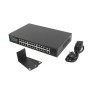 Lanberg RSFE-24P-2C-360 switch di rete Non gestito Gigabit Ethernet (10/100/1000) Supporto Power over Ethernet (PoE) 1U Nero