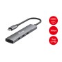 Equip 128963 hub di interfaccia USB 3.2 Gen 1 (3.1 Gen 1) Type-C 5000 Mbit/s Nero, Argento