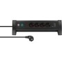 Brennenstuhl 1156250544 prolunghe e multiple 1,8 m 4 presa(e) AC Interno Nero