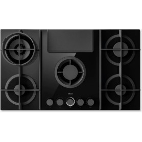 Elica Nikolatesla Flame Evo BL/A/88 Cappa aspirante downdraft con piano cottura a gas, nera, PRF0196341