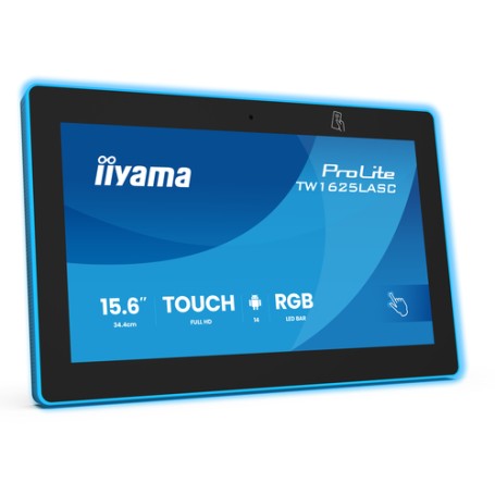 iiyama TW1625LASC-B3PNR visualizzatore di messaggi Pannello piatto interattivo 39,6 cm (15.6") LED Wi-Fi 450 cd/m² Full HD Nero