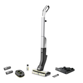 Kärcher FC 4-4 Aspirapolvere elettrica Batteria Secco e bagnato Senza sacchetto Nero, Grigio 2,5 Ah (1.056-400.0)