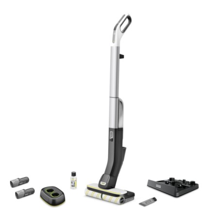 Kärcher FC 4-4 Aspirapolvere elettrica Batteria Secco e bagnato Senza sacchetto Nero, Grigio 2,5 Ah (1.056-400.0)