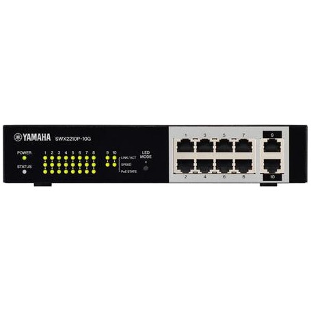 Yamaha SWX2210P-10G - L2 Netzwerk-Switch 10x Port gesamt| 8x PoE+-Port| optimiert für (VHG0450)